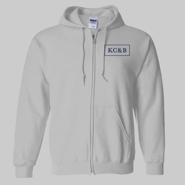 Gildan white zip up sale